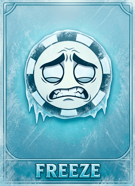 Freeze power-up card