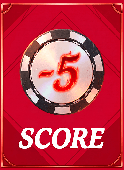 -5 Score power-up card